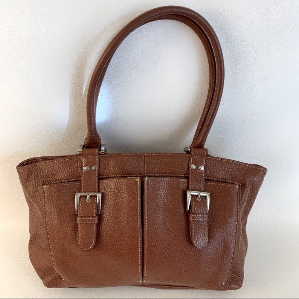 Tignanello Brown Leather Satchel